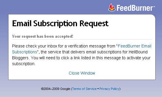 Email Subscription Request - Accepted Email Subscription Request - Accepted