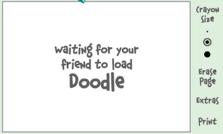 If Offline : Shows "Waiting for your friend to load Doodle"