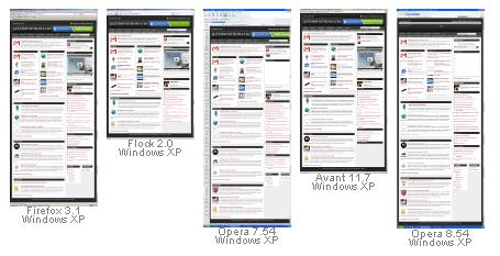BrowserShots My Blog is being previewed in different popular browsers