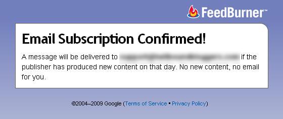 Email Subscription Confirmed Email Subscription Confirmed
